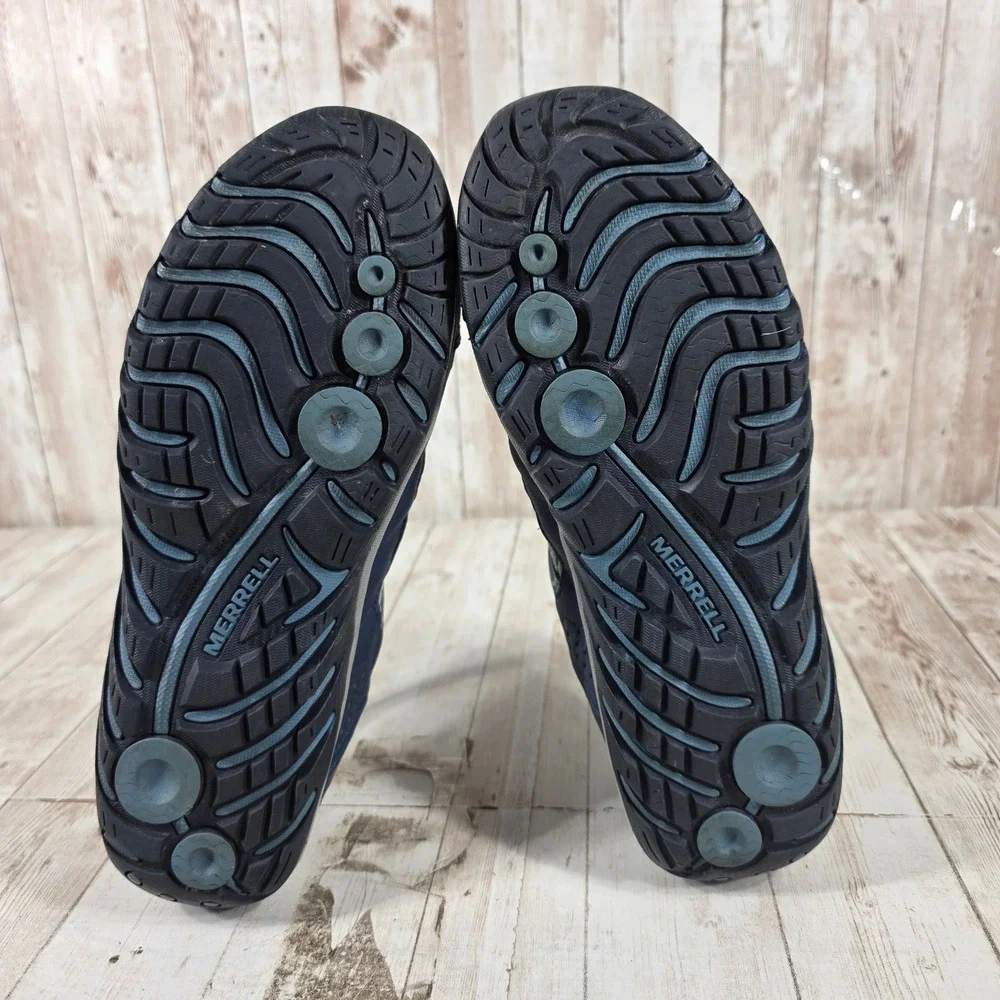 Merrell Siren Edge Womens Blue Grey Mesh Hiking Shoes J211062C Size 6.5